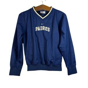 Vintage Nike Women’s San Diego Padres Pullover Windbreaker Size S Center Swoosh